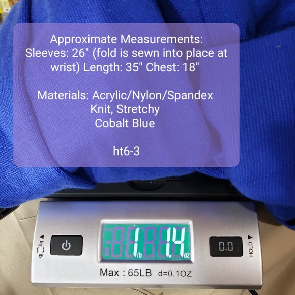 Vince Camuto Women's size X-Small Cobalt Blue Knit Stretch Knee Length Dress NWT - Picture 9 of 9